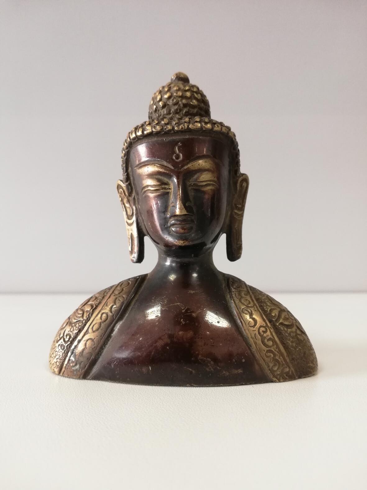 Buddha Büste aus Bronze 