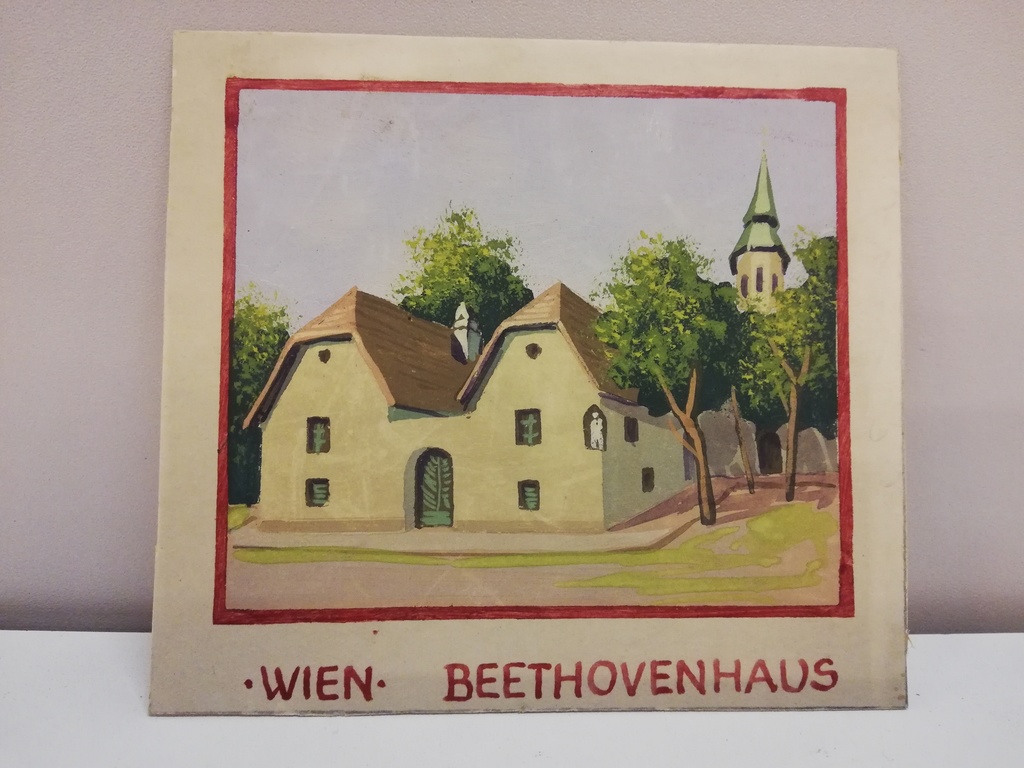 Miniaquarell ,, Beethovenhaus 