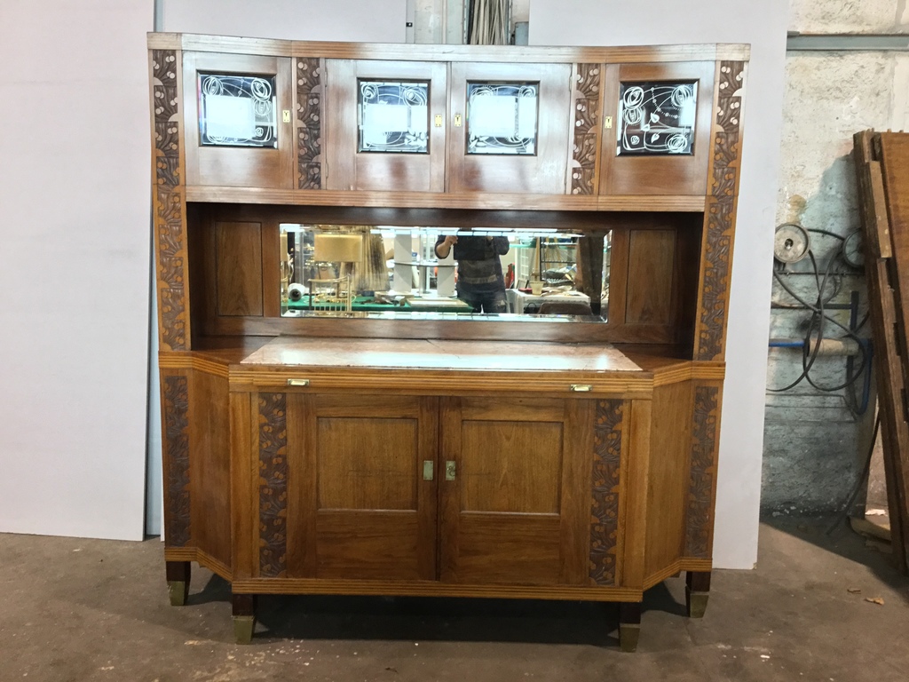 August Ungethüm Dining Room Cabinet, In the style of Kolo Moser