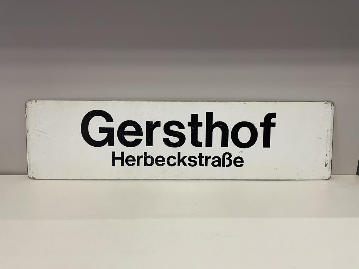 Zielschild Straßenbahnlinie 40, Wien, Gersthof Herbeckstraße - Schottentor U