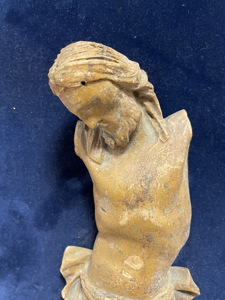 Christus von einem Kruzifix, Holzfigur