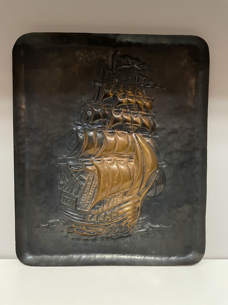 Segelschiff, Kupferrelief